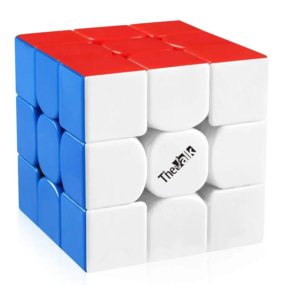 QiYi валк 3 3x3x3 магический куб без наклеек Скорость cube гладкой 3D твист Puzzle