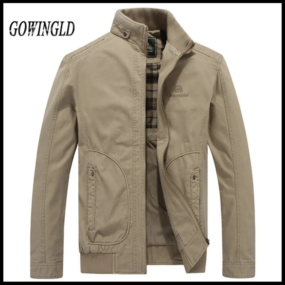Новая Мода Slim Fit мужская Осень Хлопок Safari Повседневная Куртка|cotton bed jacket|cotton padded