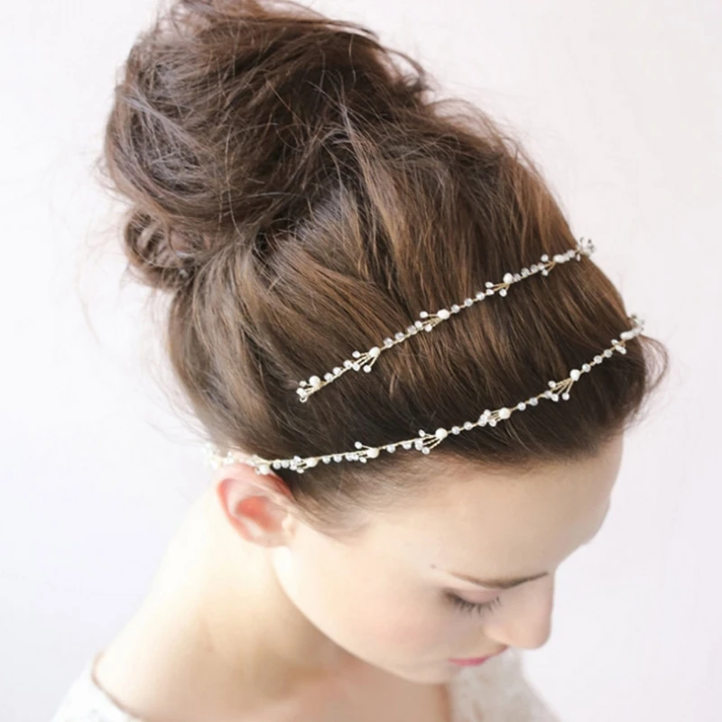 Женская тиара с искусственным жемчугом свадебный аксессуар для волос 2020 |