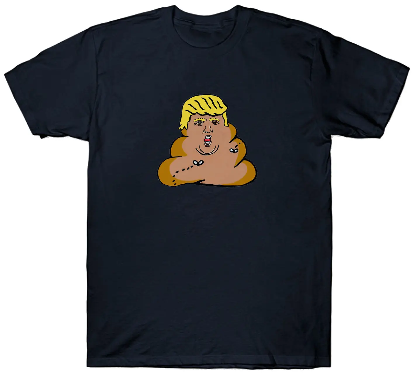 Дональд Трамп футболка POO DUMP Забавный слоган шутка каламбур подарок на день