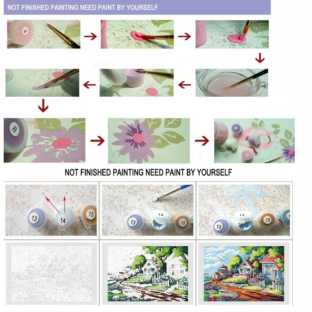 DONGMEI Картина маслом DIY картина маслом по номерам Винсента Ван Гога домашний декор пейзажная живопись картины DM1610706