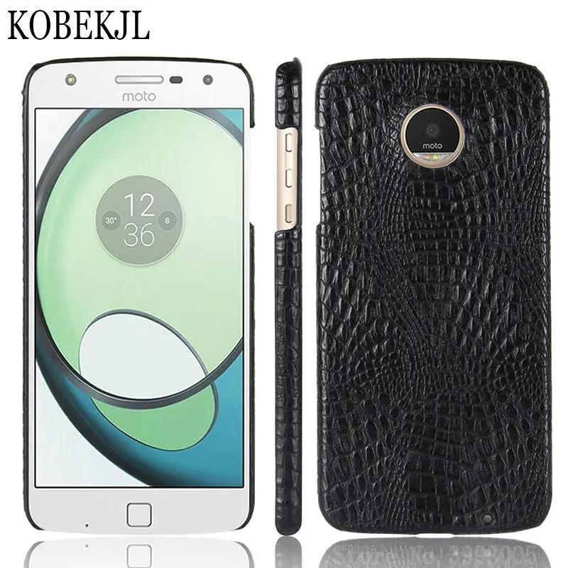 Чехол для Motorola Moto Z Play жесткая задняя крышка из искусственной кожи крокодила ZPlay