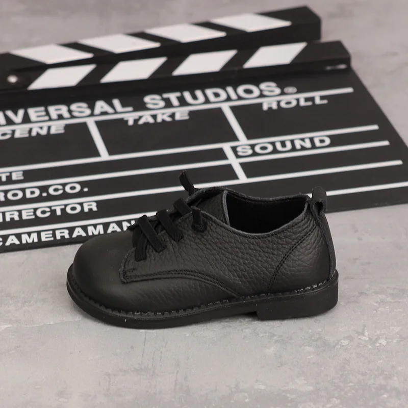 

2020 spring new children's black white pu leather student shoes baby performance shoes soft bottom casual toddler shoes