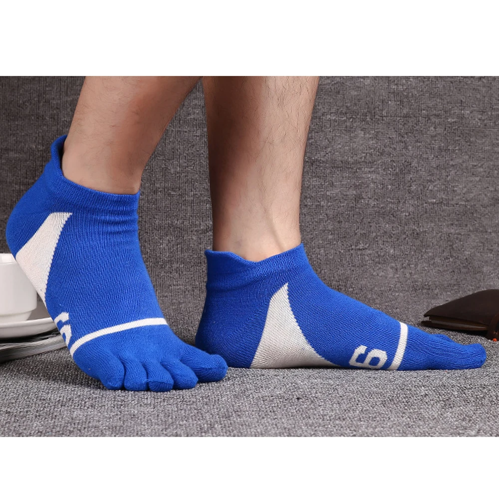 

3pairs/lot Toe Socks Men Fashion Breathable Cotton Nonslip Socks Anti-skid Calcetines No Show Short Invisible Socks