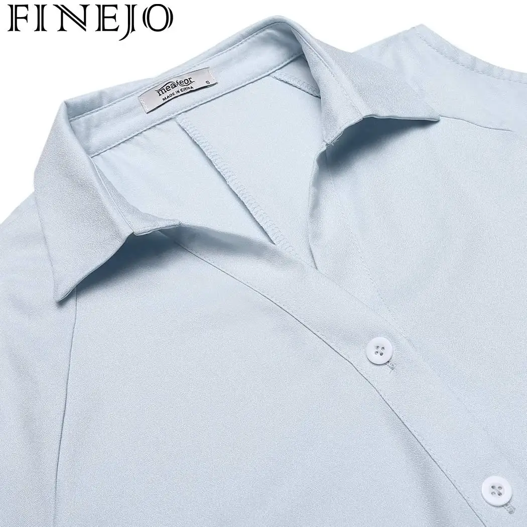 FINEJO блузка с принтом для женщин 2018 летняя шифоновая рубашка открытыми плечами и
