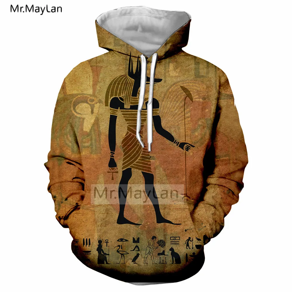 Куртка Мужская/Женская с 3D принтом винтажный пуловер капюшоном в стиле древнего