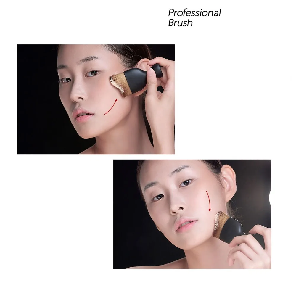 Форма кисти для макияжа волнистая дуговая изогнутая форма волос бокал вина