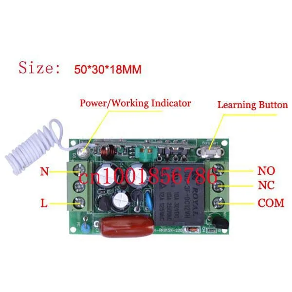 Learning code 15CH Wireless Remote Control Switch System Each CH is Independent 10A Toggle/Momentary LED ON OFF | Обустройство дома