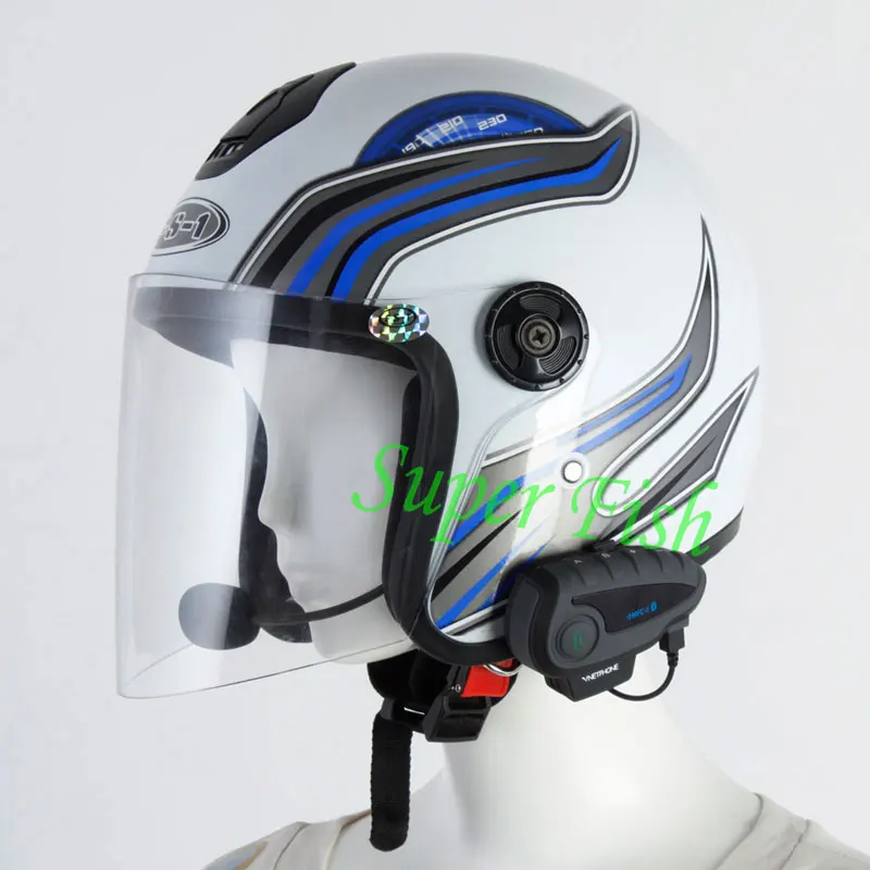 Bluetooth интерком для мотоциклетного шлема Vnetphone V8 100% м|vnetphone v8|helmet interphonev8 1200m |
