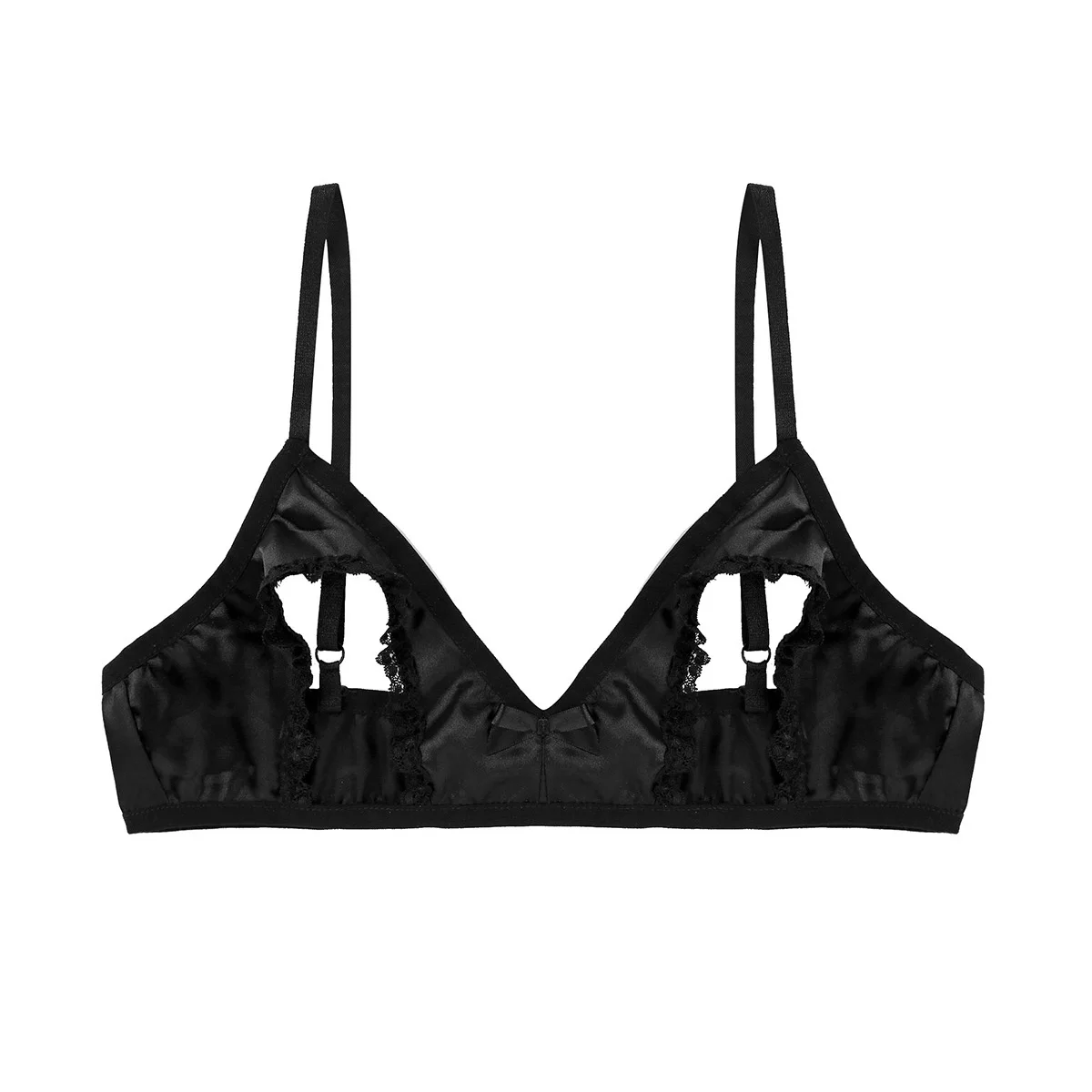 Бюстгальтер мужской с тонкими бретелями нижнее белье для геев без вкладышей