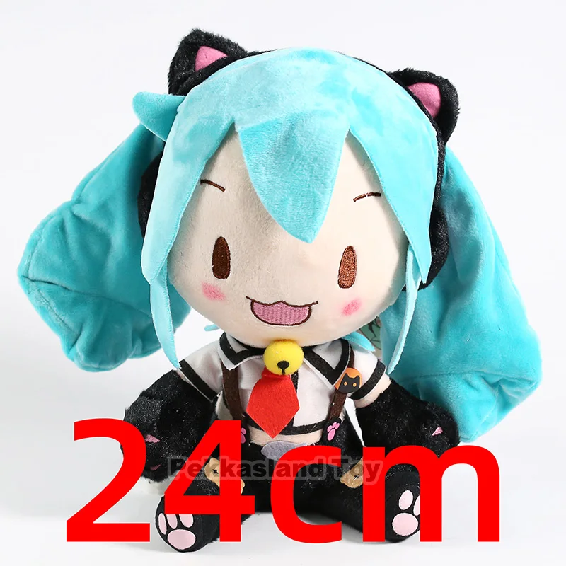 Kawaii Hatsune Miku плюшевые куклы, игрушки Аниме, мягкие куклы Hatsune Miku, мягкая подушка, детские подарки на день рождения для девочек