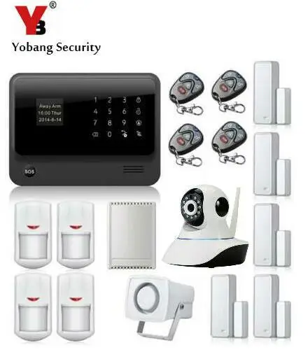 YoBang безопасность Android IOS приложение WIFI GSM домашняя охранная сигнализация с ip