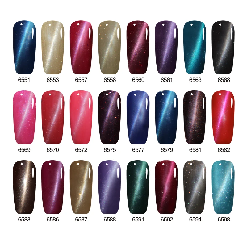 Huration 8 мл продукты гель прочного 24 Цвета ногтей Книги по искусству UV Led Цвет Soak Off