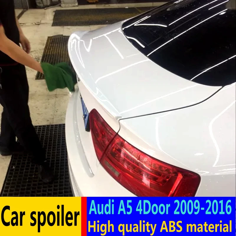 Для Audi A5 4 двери спойлер 2009 2015 высокое качество ABS Материал автомобильное заднее
