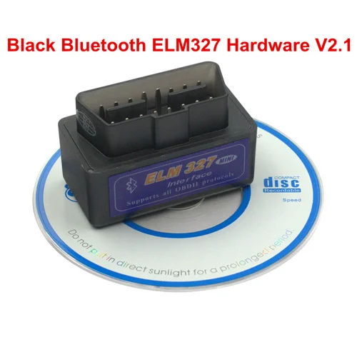 Mini Black V2.1 Super Mini ELM327 v2.1 V1.5 PIC18F25K80 Bluetooth считыватель кода Obd2 OBDII Интерфейс Elm 327 1,5 25K80 адаптеры для бортовой диагностики, версия II сканер - Цвет: Mini Black V2.1