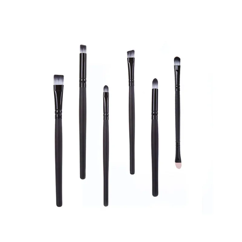 Набор кистей для макияжа 6 шт. профессиональная косметическая подводка глаз тени