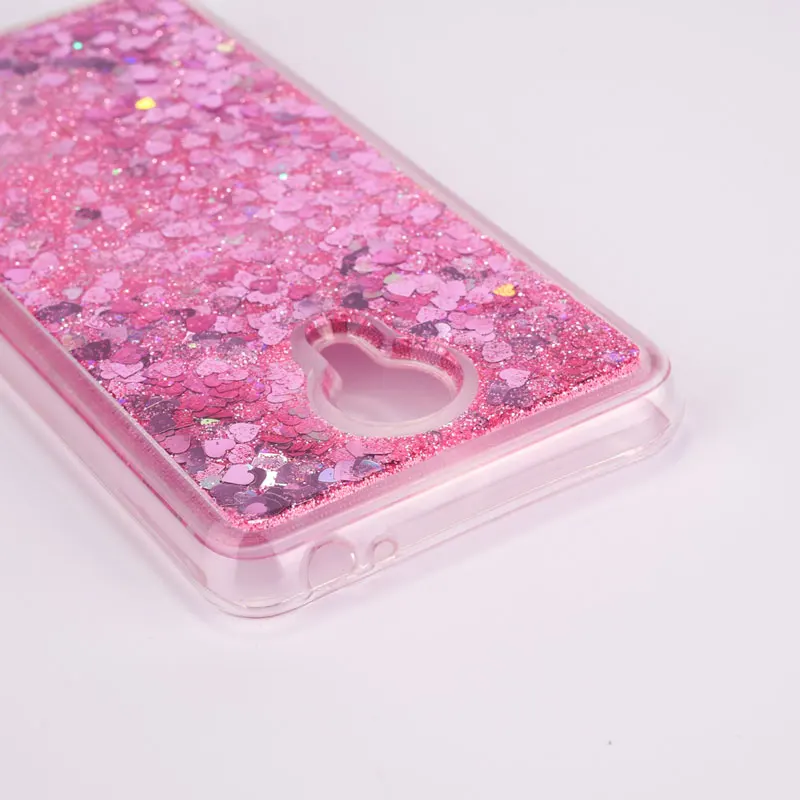 Прозрачный чехол для телефона FQYANG Peach Blossom с рисунком динамического жидкого