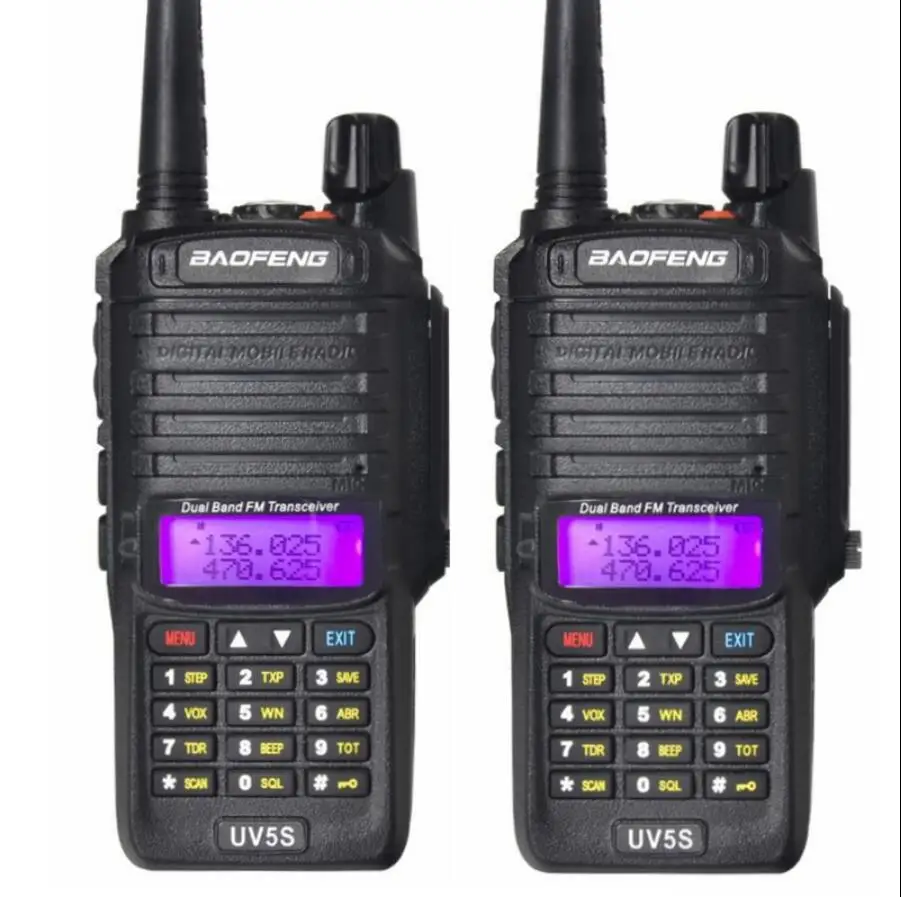 UV5S портативная рация UHF VHF пониженного напряжения Двойной диапазон IP67
