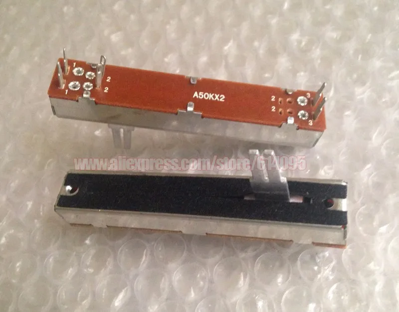 2 шт. фейдер прямой потенциометр A50Kx2 20A6 для NUMARK M2 DM2050 DM1050/play disc проигрыватели смеситель регулятор громкости фейдер потенциометр