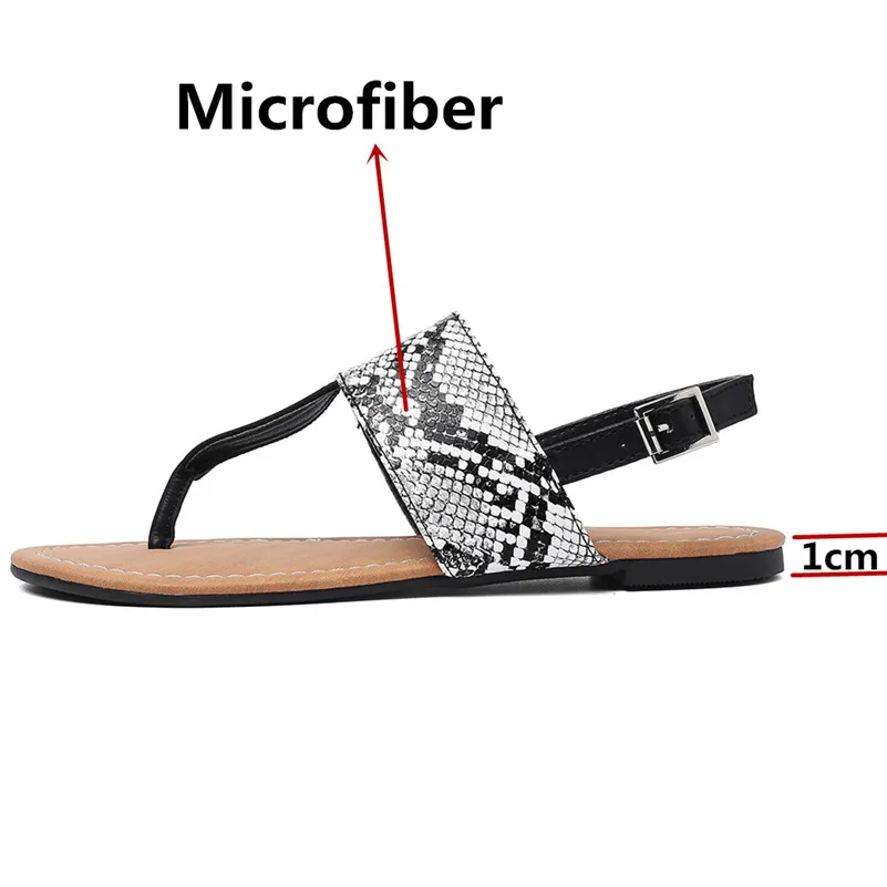 Женские туфли на плоской подошве FEDONAS Классические сандалии из микрофибры с