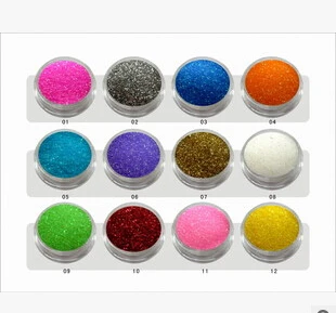 Популярный Розовый Блестящий Пигментный Порошок для ногтевого дизайна красивый