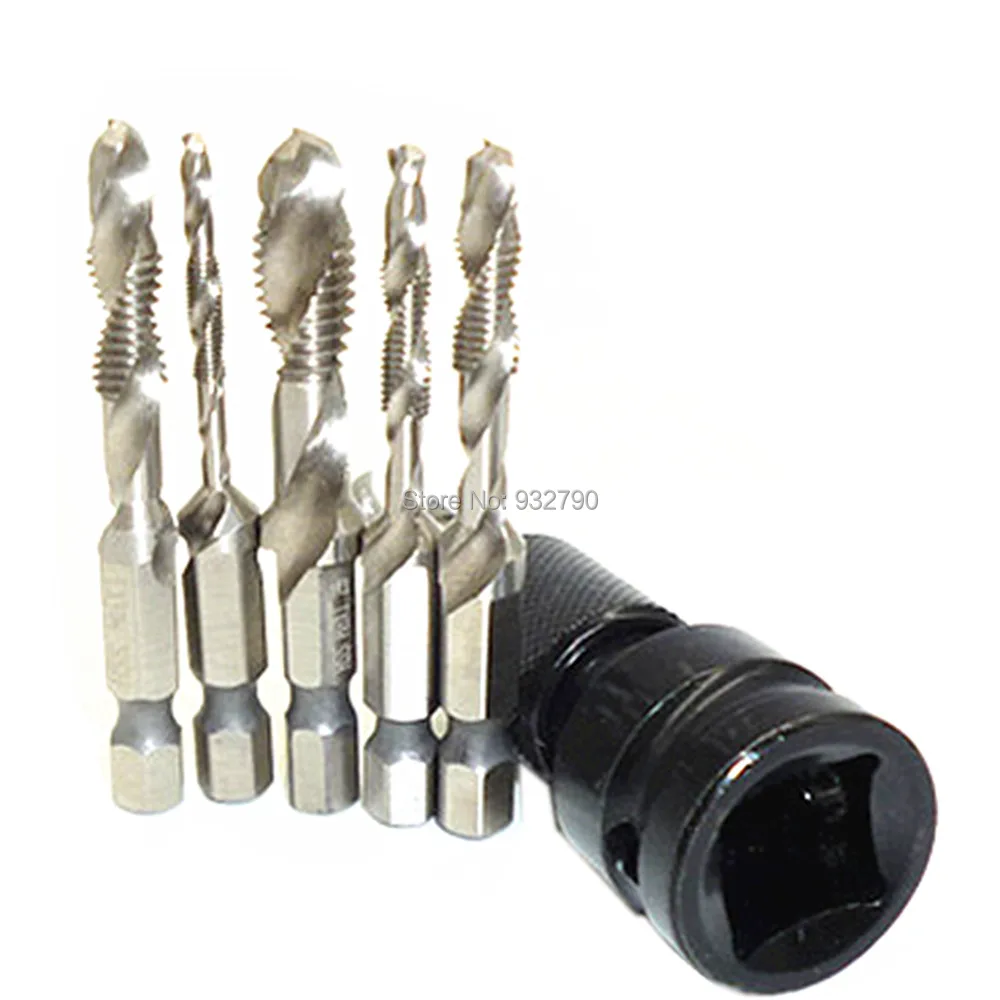 1/2 &quotDr до 1/4&quot оснастка Шестигранная Отвертка адаптер конвертер + 6 шт.