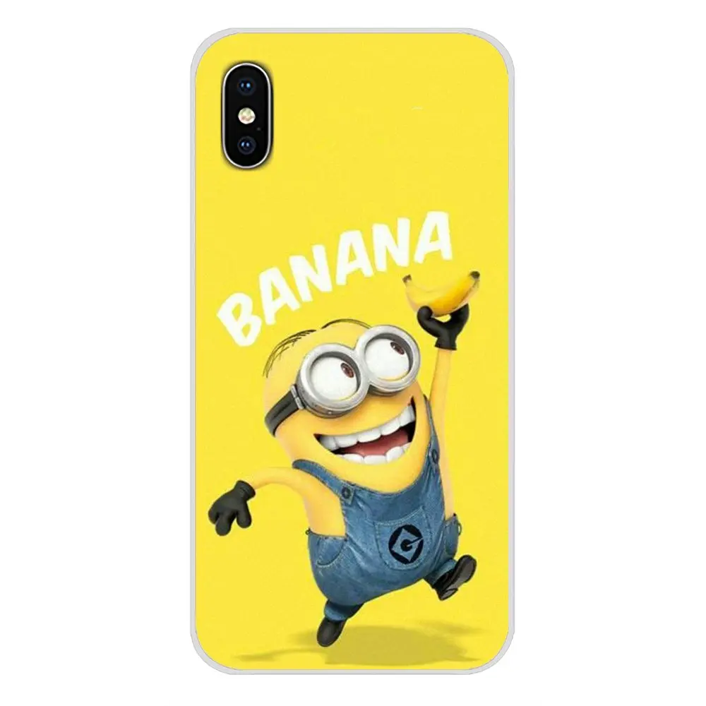 Мультяшное желтое Миньоны Гадкий я мягкое покрытие кожи для Xiaomi Redmi Note 6A MI8 Pro S2 A2