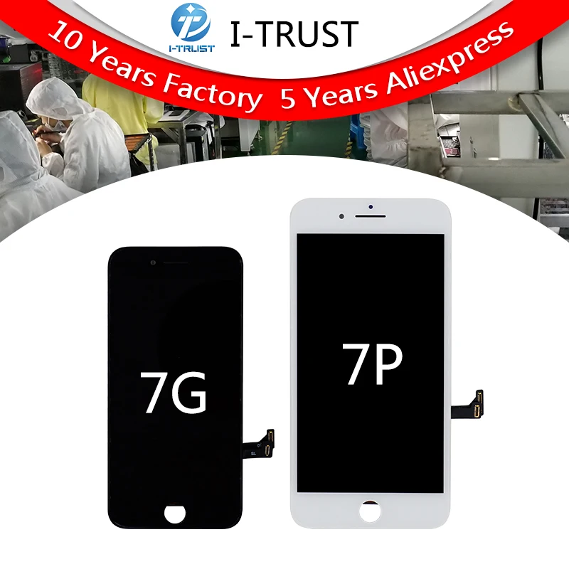 ЖК дисплей или класса A +++ для iPhone 7 7G Plus с сенсорным экраном и дигитайзером в сборе
