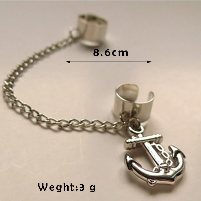 Женские серьги Mossovy с якорем и кисточками серьги-манжеты Ювелирное Украшение без