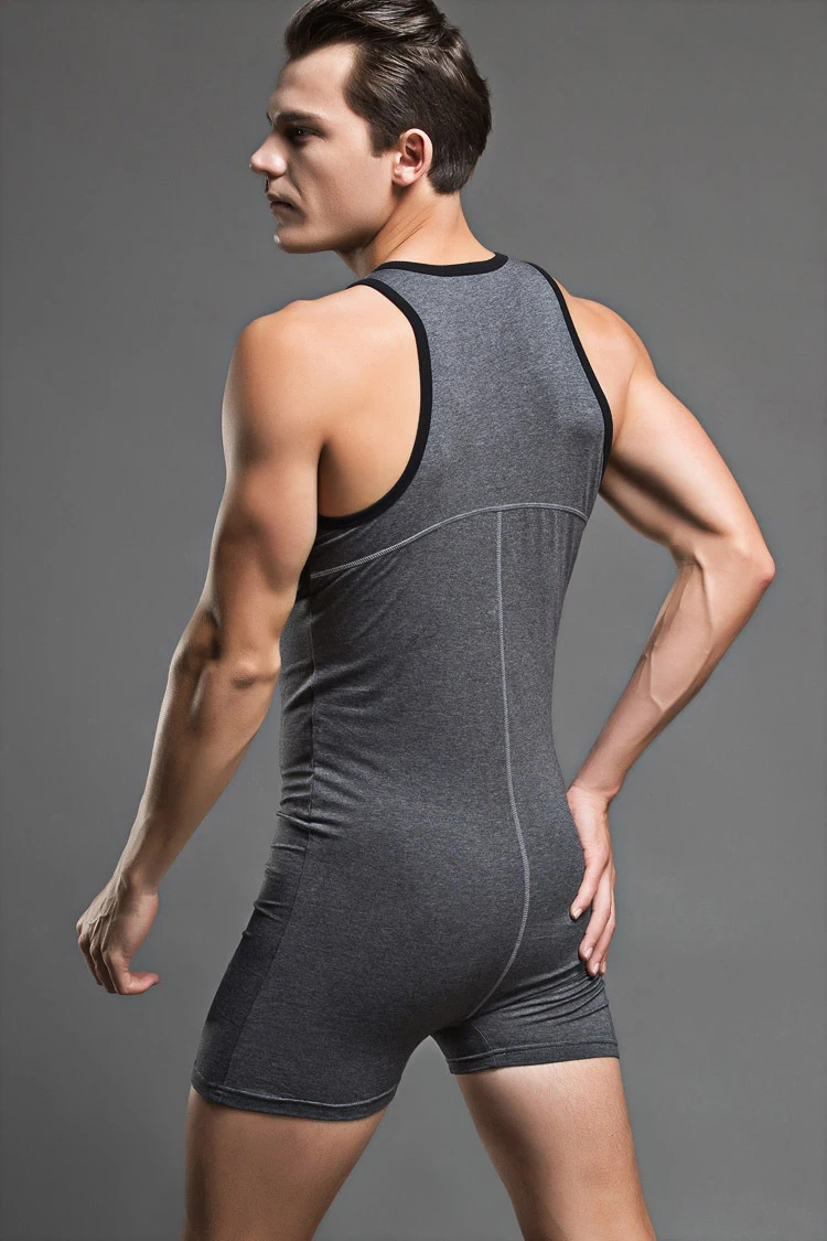 Тонкий Фитнес Для мужчин Боди Body Shaper рукавов бодибилдинг комбинезон корсет