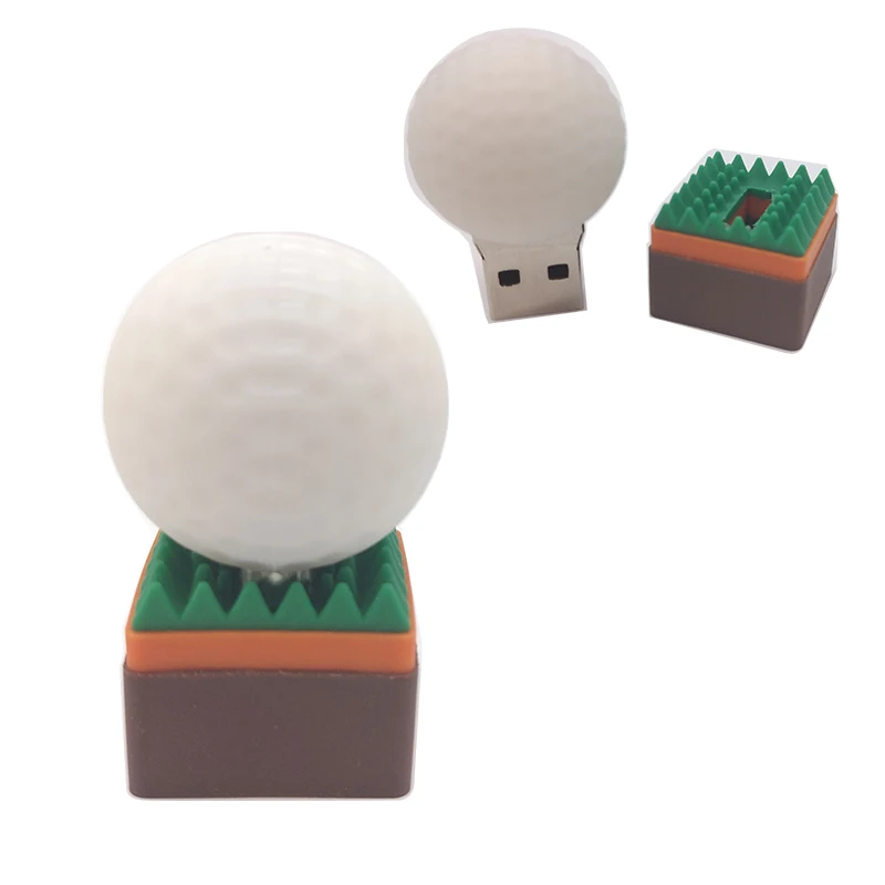 tennis Мультяшный флеш-накопитель usb 2,0 memory stick Баскетбол Футбол Регби Гольф Теннис usb флеш-накопитель 64g 32g 16g8g4g спортивный мяч флешка - Цвет: tennis