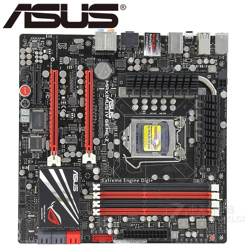 Настольная Материнская плата Asus Maximus IV материнская Z68 Socket LGA 1155 i3 i5 i7 DDR3 32 Гб u ATX UEFI