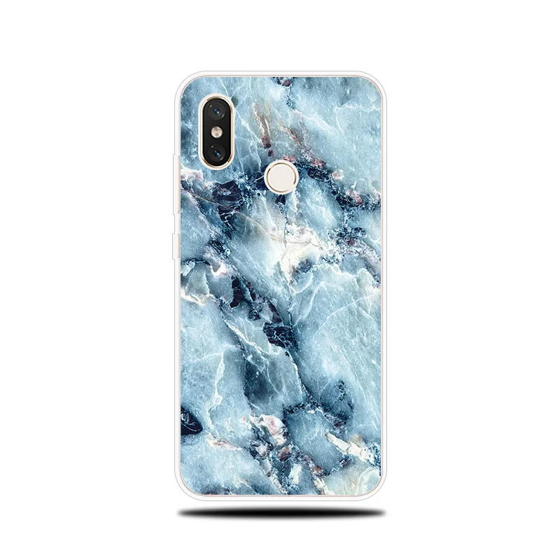 Marble Patterned Silicone Case For Xiaomi Mi 5X A1 A2 6 6X Note 3 8 9 SE Lite Pro Mix 2 S Pocophone F1 Cover Soft |