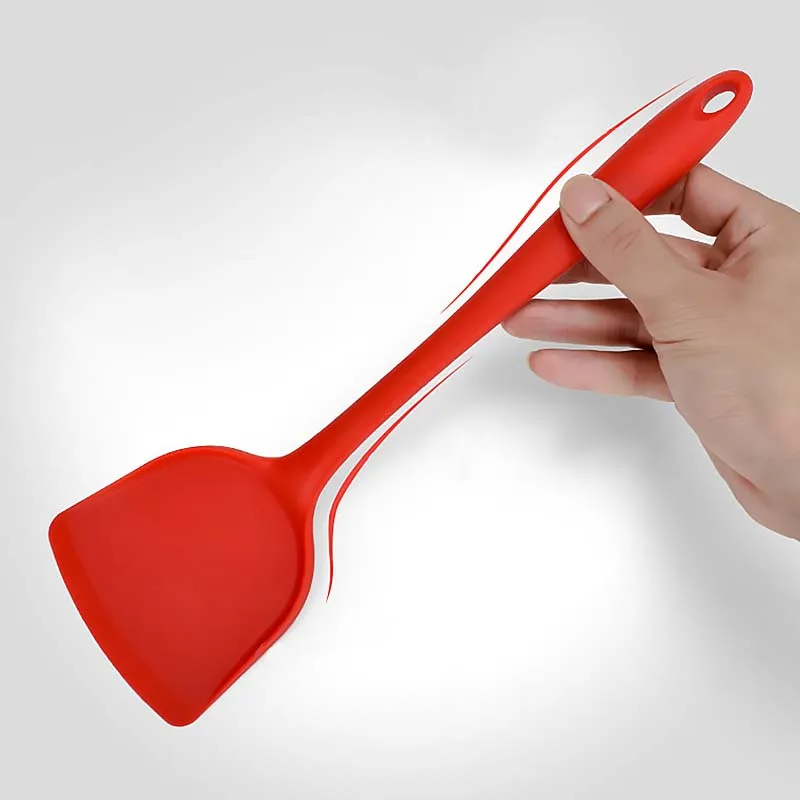 Новинка 1 шт. антипригарная силиконовая лопатка термостойкая длинная ручка