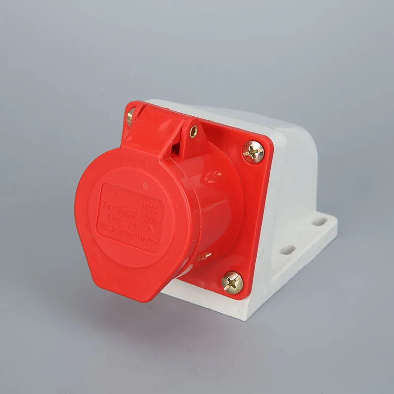 32A-4Pin Socket 32A 3P+ E 4 Pin разъем мужской и женский розетки водонепроницаемый IP44 220-240V - Цвет: 32A-4Pin Socket