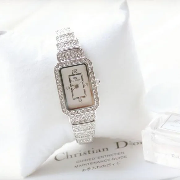 2019 New Hot Women Watch Rhinestone Lady Diamond Stone Dress Watches Stainless Steel Bracelet Wristwatch lady Square Clock Наручные