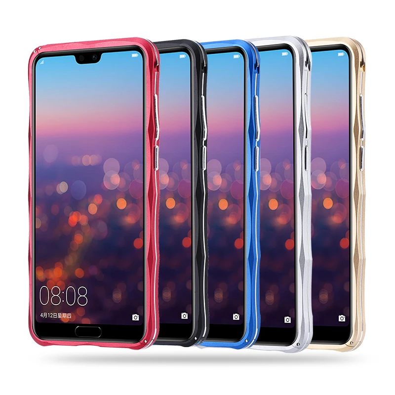 iMatch бампер чехол для huawei P20 Pro роскошный P20Pro Алмазная форма тонкий алюминиевый металлический бампер чехол для huawei P20