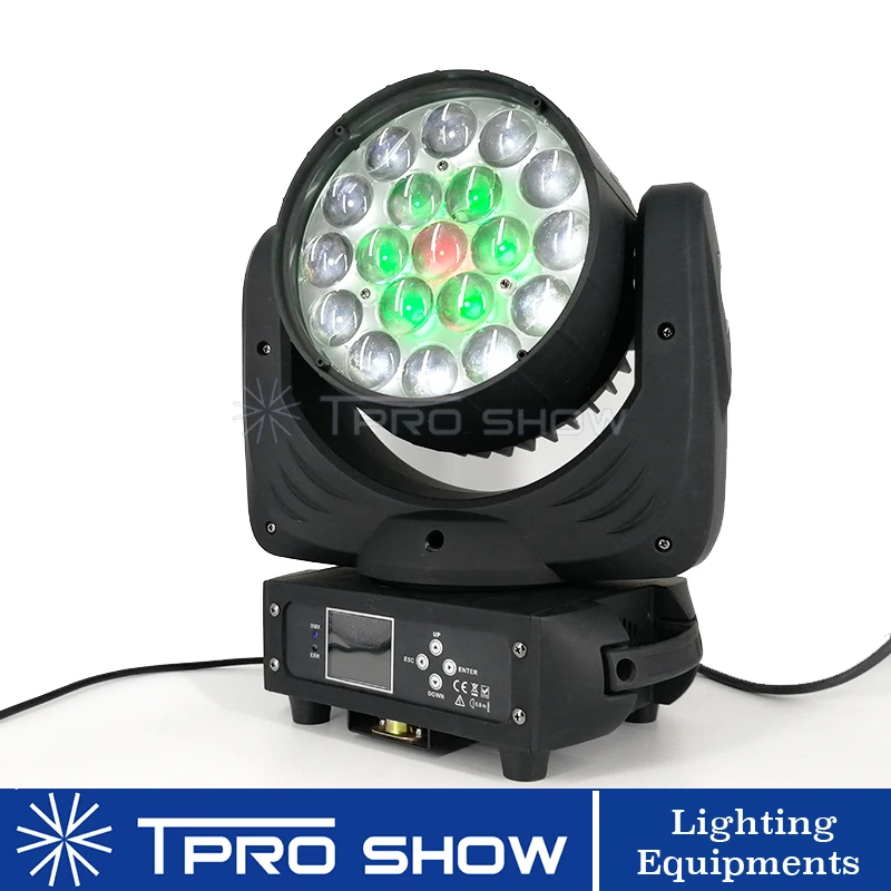 Lyre Wash 19x15W Zoom Moving Head DMX сценическое освещение RGBW цвета для мытья профессиональное