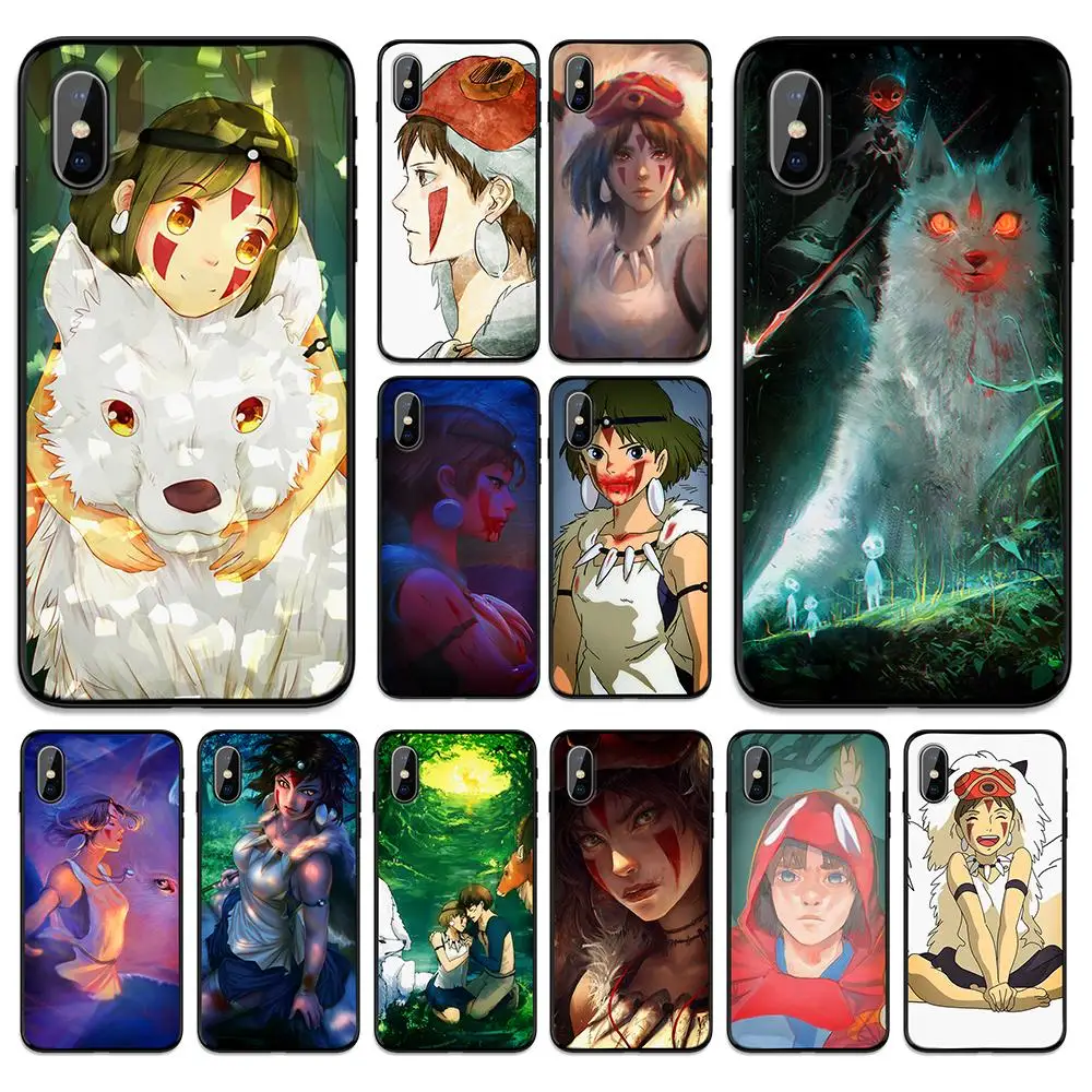 Фигурка Принцесса Мононоке мультфильмы мягкая термополиуретановая крышка-чехол