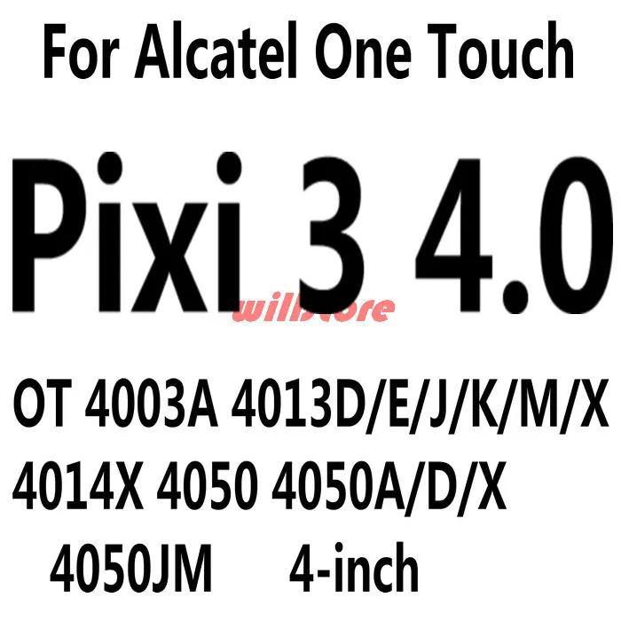 Закаленное Стекло Экран Защитная пленка для Alcatel One Touch Pop C3 C5 C7 C9/Idol 3 4 4S 4,7 5,5/Pixi 3 4 3,5 4 5 5,0 5,5 6 6,0 - Цвет: For alcatel Pixi 3 4