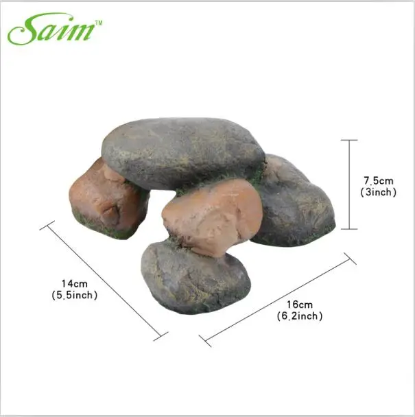 as picture Новые аквариумные "Rock Stone" украшение для аквариума камень Heap со специальным дизайном для рыбы существование аквариум необходимые - Цвет: as picture
