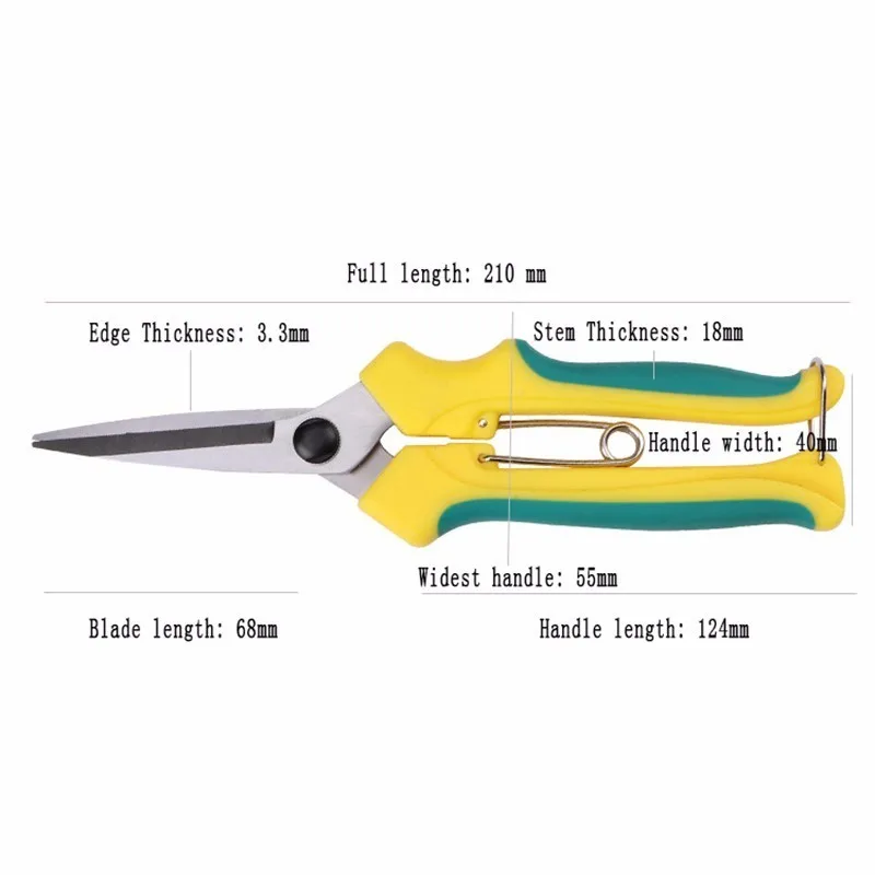 Hot New Pruning Shears Garden Bypass Pruners and Ergonomic Flower Cutter Grafting Tool Scissors Trimmer Cutter garden tool
