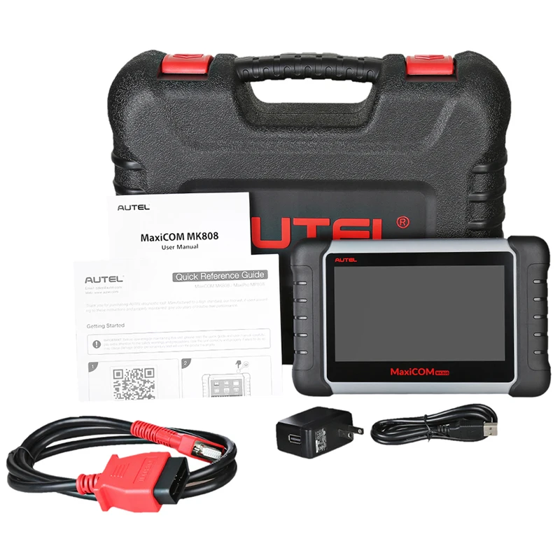 Autel оригинальный MaxiCOM MK808 инструмент диагностики 7 дюймовый ЖК дисплей Сенсорный