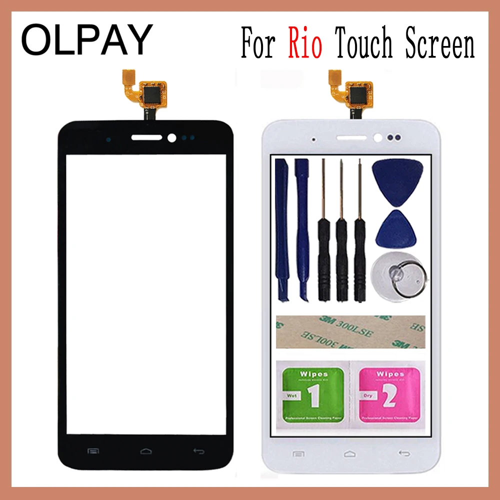 

5.0''Mobile Touch Screen For Explay Rio Play Touch Screen Front Glass Digitizer Free Adhesive And Wipes