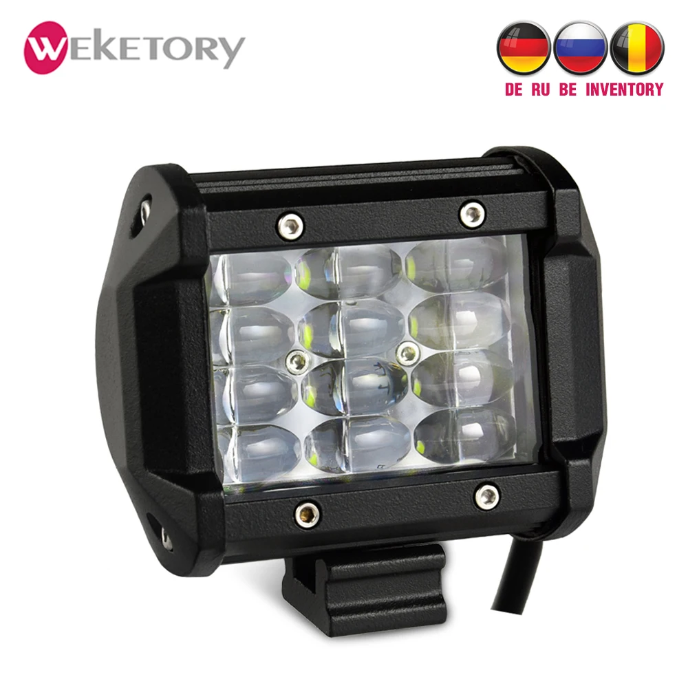 Weketory 4 светодиодный LED бар Номинальная 36 Вт фактический 15 Светодиодный свет для