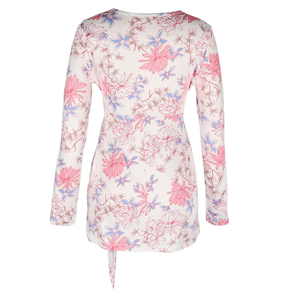 SAGACE Maternity Long Sleeve Tops Beach Floral Ladies Flower Print Womens Clothes | Мать и ребенок