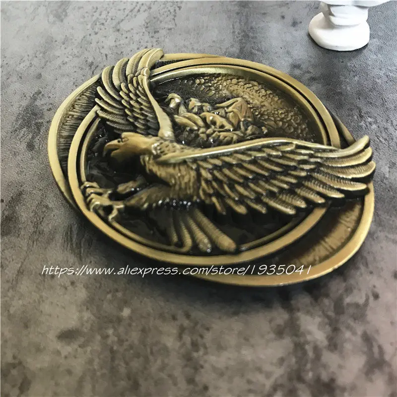 Розничная продажа модная бронзовая металлическая пряжка для ремня 3D яркость