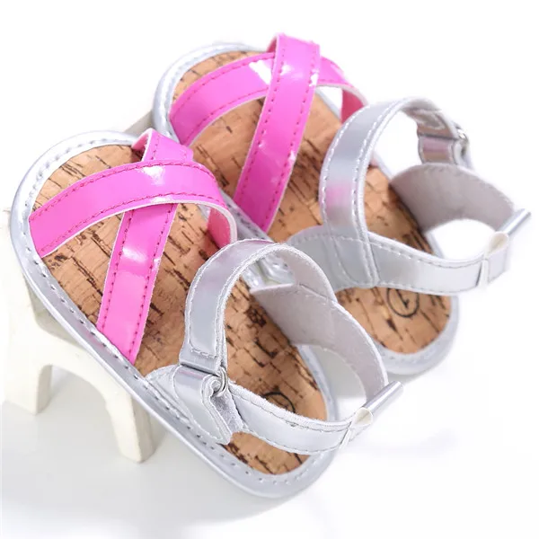 Colorful Baby Girl Leather Sandal Clogs Shoes Infant Summer Newborn Princess Soft Sole 0-18M |