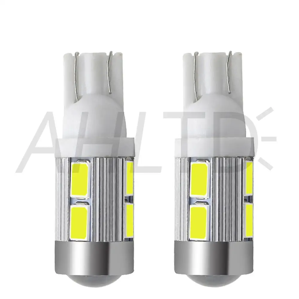 2X W5W T10 10SMD 5730 6000 К Авто купол дверная карта светильник s 194 на танкетке 12V автомобильный светодиодный проектор однотонные Поворотная сигнальная лампа габаритного светильник
