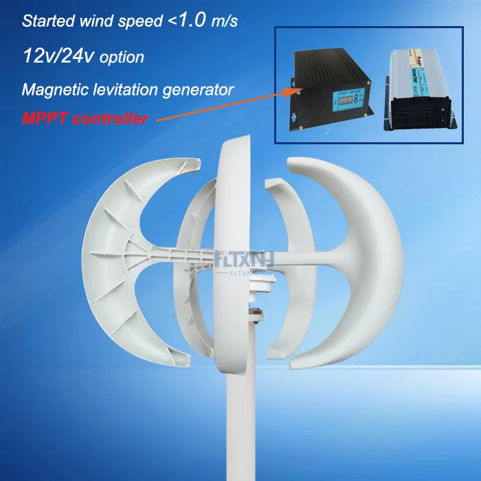 Дешевые товары из Китая ветрогенератор 200 Вт с вертикальной осью ветровая